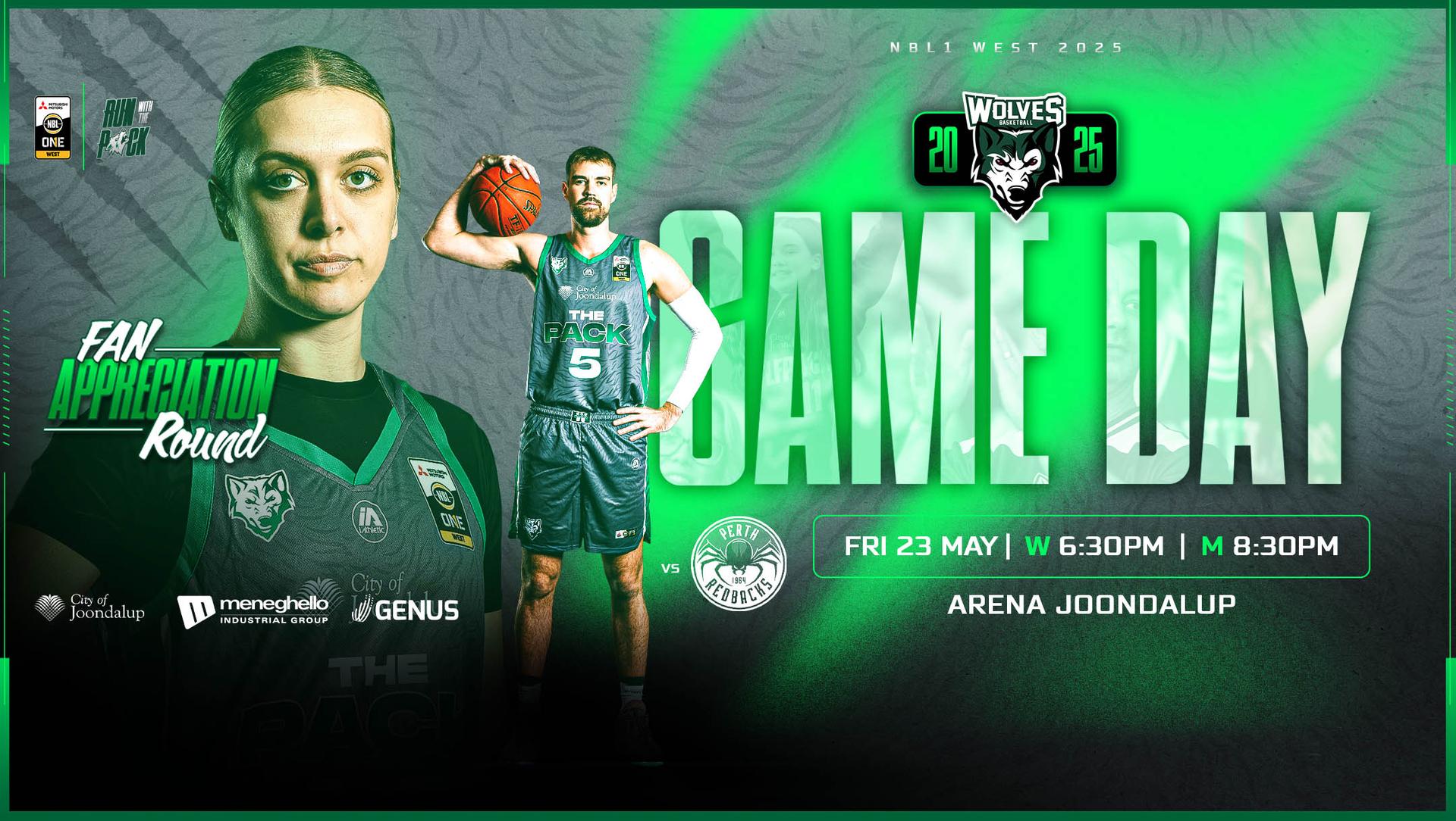 Fan Appreciation Round Wolves vs Redbacks