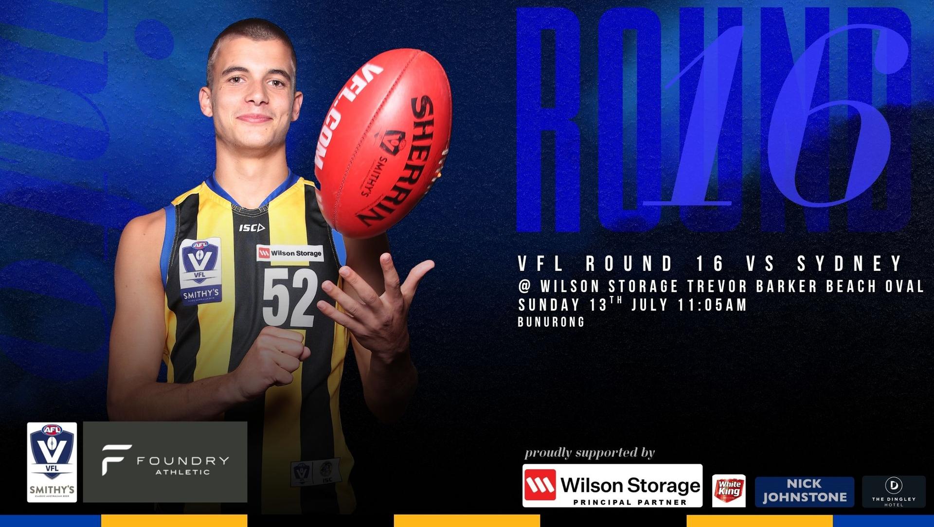 Foundry Athletic VFL Round 16 - Sandringham v Sydney