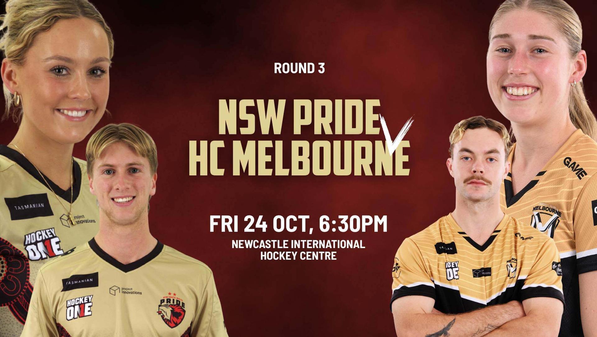 NSW Pride vs HC Melbourne | Round 3, Hockey One 2025