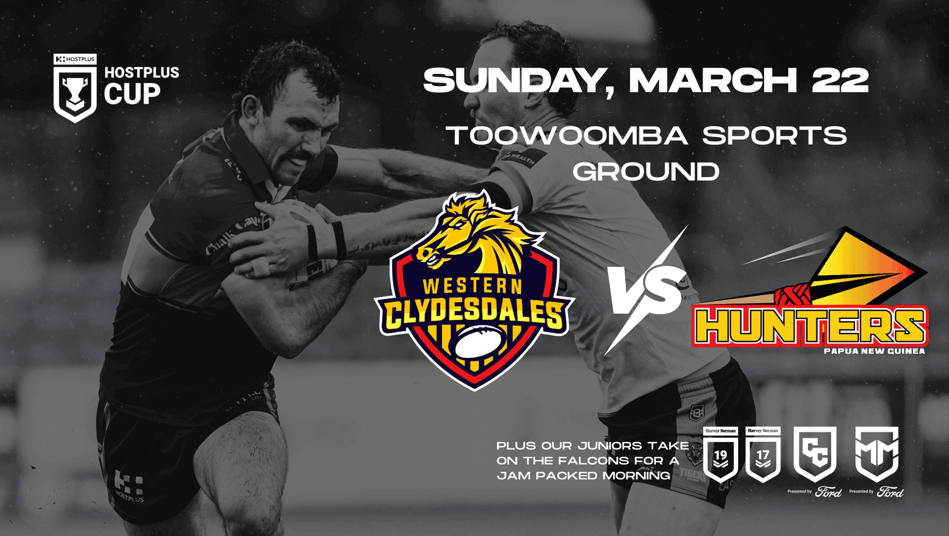 2026 HOSTPLUS CUP Western Clydesdales vs PNG Hunters - Round 3