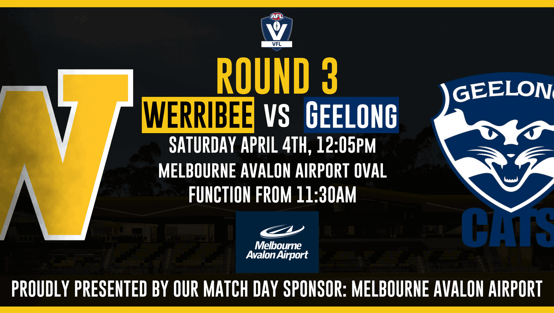 VFL Round 3, 2026: Werribee vs. Geelong