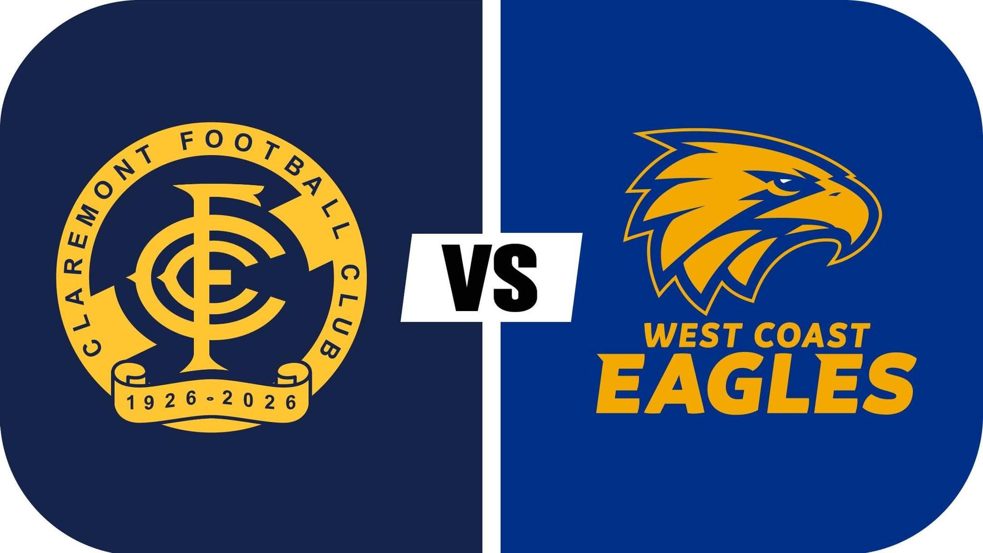 WAFL & WAFLW Claremont v West Coast & Subiaco Round 9 & 10