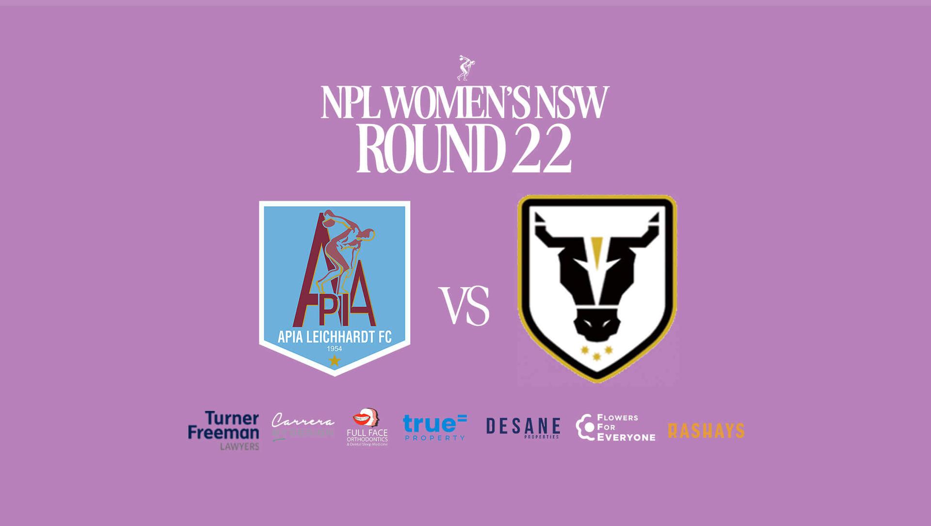 APIA Leichhardt FC v Bulls FC Academy | NPL Women's NSW Round 22 2026