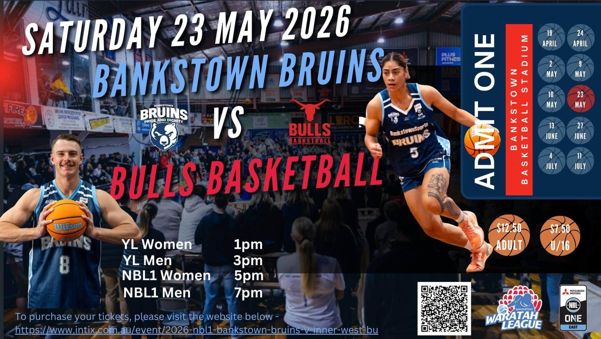 2026 NBL1 Bankstown Bruins v Inner West Bulls